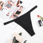 Naiste puuvillane &otilde;huke v&ouml;&ouml;p&uuml;ksid madala v&ouml;&ouml;kohaga Seksikad alusp&uuml;ksid bikiinid puuvillased &uuml;hev&auml;rvilised naiste aluspesu M valge