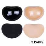 2 paari naiste rinnapadjad, ujumistrikoo aksessuaarid aluspesu padi nibukatte kleebised plaastrid, bikiinid rinnahoidja tarvikud One Size