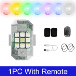 RGB multifunktsionaalne LED-strobovalgusti mootorratta t&otilde;ukeratta UAV kokkup&otilde;rkevastane hoiatuslamp veekindel v&auml;lgu indikaator 1pc