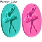 Ballet Girl Silikoonvormi Fondant Cake &Scaron;okolaadik&uuml;psis Kaunistusvormi t&ouml;&ouml;riist