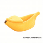 1 tk Naljakas banaanikassi voodi maja kutsikate padi Kennel armas hubane kassimati voodid soojad vastupidavad kaasaskantavad lemmikloomade pessapadjatarvikud S /1pc