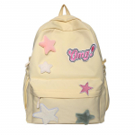 Stars Schoolbag Junior High School Senior High School seljakott Naiste seljakott kollane