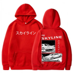 Drift Jaapani Anime AE86 Kapuutsiga Initial D Kahepoolsed kapuutsiga dressipluusid Unisex R34 Skyline GTR JDM vabaaja lahtised pulloverid 2XL