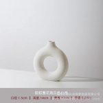 Ins Nordic style ring keraamiline vaasi kaunistus loominguline lihtne kodu elutoa kaunistus tumesinine v&auml;rv