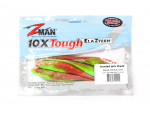Zman Soft Lure Jerk ShadZ l&otilde;hnastatud 7 tolli 4/pakendis Nuked Chicken Glow (2222)