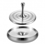 T&auml;iskasvanutele m&otilde;eldud vurr, lauam&auml;nguasjad, l&otilde;putu alusega vurr, (Roostevaba teras, 40 mm, totemi vurrtopsi komplekt, alus, reisikohver 4x4x2.8cm h&otilde;be