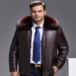 Uued keskealiste ja eakate meeste ehtsast nahast jakid Kuldne naarits Gall karusnahk Rebane karusnaha kaelarihm Meeste lambanahast jakid Nick Winter XXXXXXL