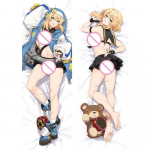 Dakimakura Anime Guilty Gear Bridget Kehapadi Padi Kate Voodipesu Viska Kallistatav Padjap&uuml;&uuml;r 2WAY Virsikunahk Kahepoolse Tr&uuml;kiga Kate A 40x120cm Peachskin