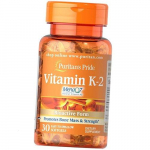 Vitamiin K2, vitamiin K-2 100, Puritan's Pride 30 geelikapslit (36367236) 30softgels