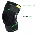 1 tk Professionaalne p&otilde;lvetugi varrukas k&uuml;lgstabilisaatorite ja EVA-padjakestega p&otilde;lvevalu, jooksmise, meniski rebendi, ACL-i, artriidi jaoks must/roheline