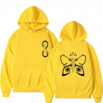 Anime Jujutsu Kaisen Satoru Gojo ja Ryomen Sukuna Butterfly Print kapuuts Unisex Unisexga Oversized dressipluus Unisex vabaaja pullover L