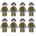 L&auml;his-Ida armee eriv&auml;gede s&otilde;duri minifiguurid relvad MOC SWAT linna s&otilde;jav&auml;erelvad ehitusplokk telliskivi m&auml;nguasi poisile