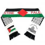 Palestiina rahva liputr&uuml;kk narmastega satiinist v&auml;rviga sobitamine unisex patriotism, sile kohandatud Palestiina