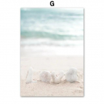 V&otilde;ilill Pilliroog Lind Ranna Lained Palmipuu Merekarbid Skandinaavia Plakat L&otilde;uendimaal Seinakunsti Prindid Dekoratsioon Pildid Elutuppa 21*30cm