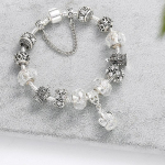 King Queen Princess Crown Charm K&auml;ev&otilde;ru Ehted Madu kett helmestega k&auml;ev&otilde;rud naistele Suvised romantilised kingitused Moeaksessuaarid K&auml;ev&otilde;ru 20cm valge