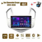 icreative 2Din autoraadio Chevrolet Cruze 2012-2015 jaoks koos nupunupuga multimeediumipleieriga Android GPS-i navigeerimispea, 2din 1+16 GB 1+16GB must