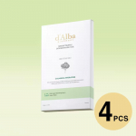 d'Alba valge tr&uuml;hvli topeltv&auml;rske maskipakk rahustav ja niisutav 34,5 g (5 Valikud) 4PCS