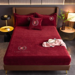 Libisemiskindel voodikate, &uuml;hev&auml;rviline voodikate, voodikate Magamistoa &uuml;lipehme kaitsmega voodikate elastse kummipaelaga linaga 200x220x25cm