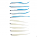 10tk Pehme angerjas helendav kalap&uuml;&uuml;gilant silikoonist 3D Eyes Minnow Loach Hook