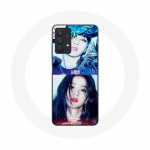 &Uuml;mbris Samsung Galaxy A32 5G Blackpink K-popi grupi t&uuml;drukute Lisa ja Jisoo Lovesick t&uuml;drukute jaoks plakati albumi