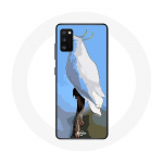 Samsung Galaxy A41 &uuml;mbris Cockatoo Papagoid valged linnud