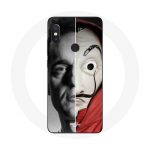 &Uuml;mbris Xiaomi Redmi Note 5 AI kahe kaamera jaoks La casa de papel Berlin Mask Split