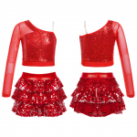 T&uuml;drukute cheerleading tantsu&uuml;likond, lapsed, dž&auml;ssitantsu etendus, kost&uuml;&uuml;m, litrid, tantsupeo &uuml;likond 11-12 Years