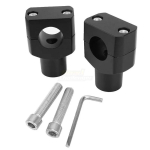 1 25 mm mootorratta k&otilde;rgendus, fikseeritud istme klambrid p&uuml;stikud juhtrauda p&uuml;stikute kinnitus Harley Honda Kawasaki Suzuki Yamaha jaoks must