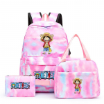 3 tk/komplekt &uuml;hes t&uuml;kis teismelise t&uuml;druku vabaaja koolikott, suure mahutavusega seljakott Armas raamatukott, reguleeritav rihm koolireisiks