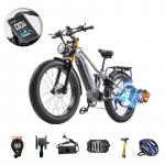 BURCHDA-RX80 t&auml;iskasvanute maastiku elektrijalgratas1000W mootor 48V 17,5 Ah 26 tolli laiad rehvid 4,0 lumeratas