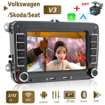 7-tolline Android Carplay auto multimeediumipleier VW/Volkswagen Golf Polo Tiguan Passat B7 B6/Seat Leon/Skoda Octavia raadio GPS-navigatsiooni jaoks 2+64GB 1+32GB