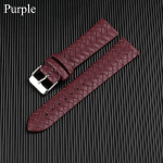 Unisex pehme kellarihm 8mm-24mm k&auml;ev&otilde;ru rihm kootud punutud randmepael nahast kvaliteetne 20 mm punane