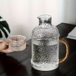 1 tk klaasist kann tassi kaanega kuumakindel klaasist vastupidav veekann Vintage joogikarahvin kuumade ja k&uuml;lmade jookide joogin&otilde;ude jaoks Pot With Cup