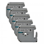 5 tk. &Uuml;hilduv Brotheri etiketilint MK221 MK 221 MK621 MK121 MK521 MK421 Brother P Touch PT70 PT80 pth110 printerile 5Pcs Black on White