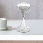 Klaasist liivakella taimer Yst&auml;v&auml;np&auml;iv&auml; kingitus Ainulaadne liivast liivaklaasistimer kontorisse valge