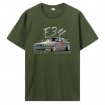 Glstkrrn E34 Unisex Ts&auml;rk Suvine Unisex Oversex T-s&auml;rk Unisex Riietus Harajuku Mood T&auml;navar&otilde;ivad Tees Retro puuvillane T-s&auml;rk XL