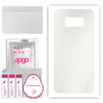apgo MATTE Protective Skin Sticker for the back compatible with Samsung Galaxy S8, Wrap Film, Hydrogel Film, Flexible, Soft TPU with positioning layer