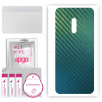 apgo Protective Skin Sticker for the back compatible with Realme X, Wrap Film, Foil, Vinyl - Pattern Carbon Chameleon CAKA1