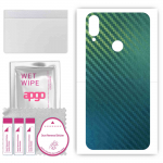 apgo Protective Skin Sticker for the back compatible with Kruger&Matz Move 9, Wrap Film, Foil, Vinyl - Pattern Carbon Chameleon CAKA1