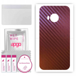 apgo skin sticker film foil vinyl for the BACK compatible with HTC One S9, scratch-resistant, easy to install - Carbon Chameleon CAKA5