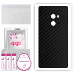 apgo Protective Skin Sticker for the back compatible with Xiaomi Mi Mix, Wrap Film, Foil, Vinyl - Pattern Carbon Black
