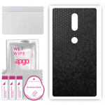 apgo Protective Skin Sticker for the back compatible with Lenovo Phab2 Plus, Wrap Film, Foil, Vinyl - Pattern Black Honeycomb