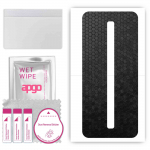 apgo Protective Skin Sticker for the back compatible with ZTE nubia Red Magic 6 Pro, Wrap Film, Foil, Vinyl - Pattern Black Honeycomb