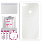apgo Protective Skin Sticker for the back compatible with HTC Desire 12 Plus, Wrap Film, Foil, Vinyl - Pattern Matte Transparent