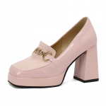 Q/Naiste k&otilde;rge kontsaga kingad kevad/suvi uued &uuml;hev&auml;rvilised veekindlad platvormid paksu kontsaga suured Four Seasons kingad 34 roosa