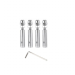 Kaablipiirde 3 mm keermestatud naastu pingutusotsa liitmiku l&uuml;litusankurklemm 1/8-tollise traattrossi puidust trepi teki postikonksu jaoks 4PCS