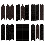 1860 tk/komplekt Prantsuse ots kleepsudeks Abistavad isekleepuvad manik&uuml;&uuml;ristriibud K&uuml;&uuml;nekleebised Prantsuse k&uuml;&uuml;ned