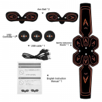 EMS k&otilde;hulihaste stimulaator USB-laadimisega Nutikas treeningseade Kodune j&otilde;usaal Treening Kaalulangetus Salenemine Fitness Massaažiseade Meestele Naistele Orange