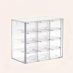 Helmeste hoiukarp, lauaarvuti ehete l&auml;bipaistev sahtel alamrest plastkarp Praktilised ja mugavad tarvikud 12 Grid Beaded Storage Box