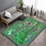 Laste m&auml;ngud Roomamismatt Liiklusmarsruudi kaart Liiklusm&auml;rgid Matid Vaip Elutoa Diivan Kohv Matid Kodukaunistus 40x60cm(15x23 in)